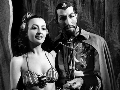 Ming the Merciless with actress costar