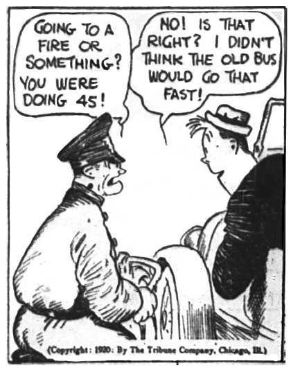 Panel from Gasoline Alley comic strip